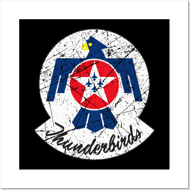 Thunderbirds USAF Vintage Wall Art by Mandra